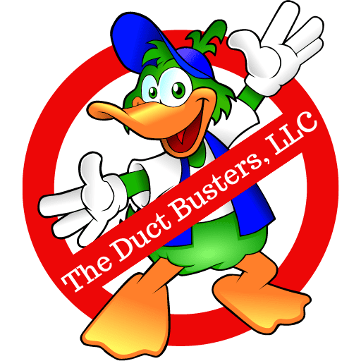 DUC Logo-FVCN The Duct Busters, LLC Logo with their green duck mascot in a blue jacket